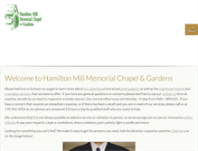 Tablet Screenshot of hamiltonmillchapel.com